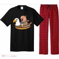 Capybara 4TH Of July Funny Pool Party Pajama Set thumb 0