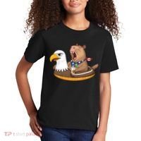 Capybara 4TH Of July Funny Pool Party Kids T-Shirt thumb 2