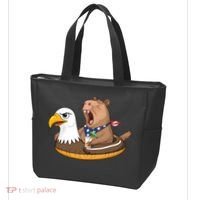 Capybara 4TH Of July Funny Pool Party Tote Bag thumb 3