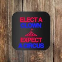 Classy 4 U Elect A Clown Expect A Circus Coaster thumb 0