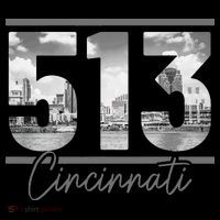 Cincinnati 513 Area Code Skyline Ohio Vintage T-Shirt thumb 7