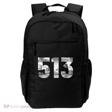 Cincinnati 513 Area Code Skyline Ohio Vintage Backpack