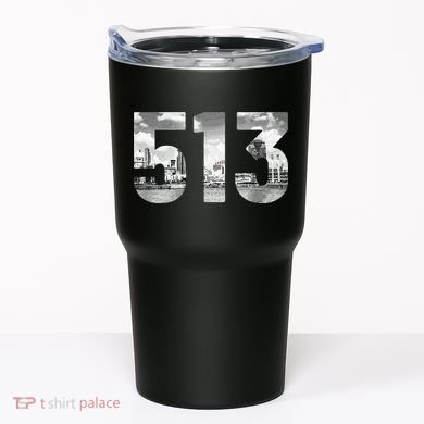 Cincinnati 513 Area Code Skyline Ohio Vintage Tumbler