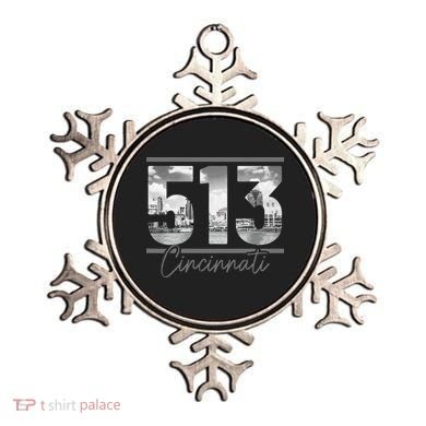 Cincinnati 513 Area Code Skyline Ohio Vintage Ornament