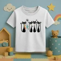 Cats 50s Cat Mid Century Toddler T-Shirt thumb 3