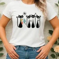 Cats 50s Cat Mid Century Women's T-Shirt thumb 2