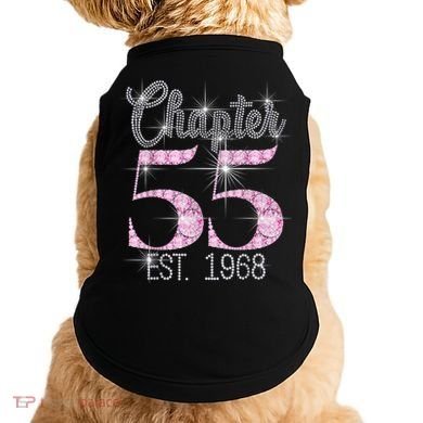 Chapter 55 EST 1968 55th Birthday Tee Gift For Wo Doggie Tank