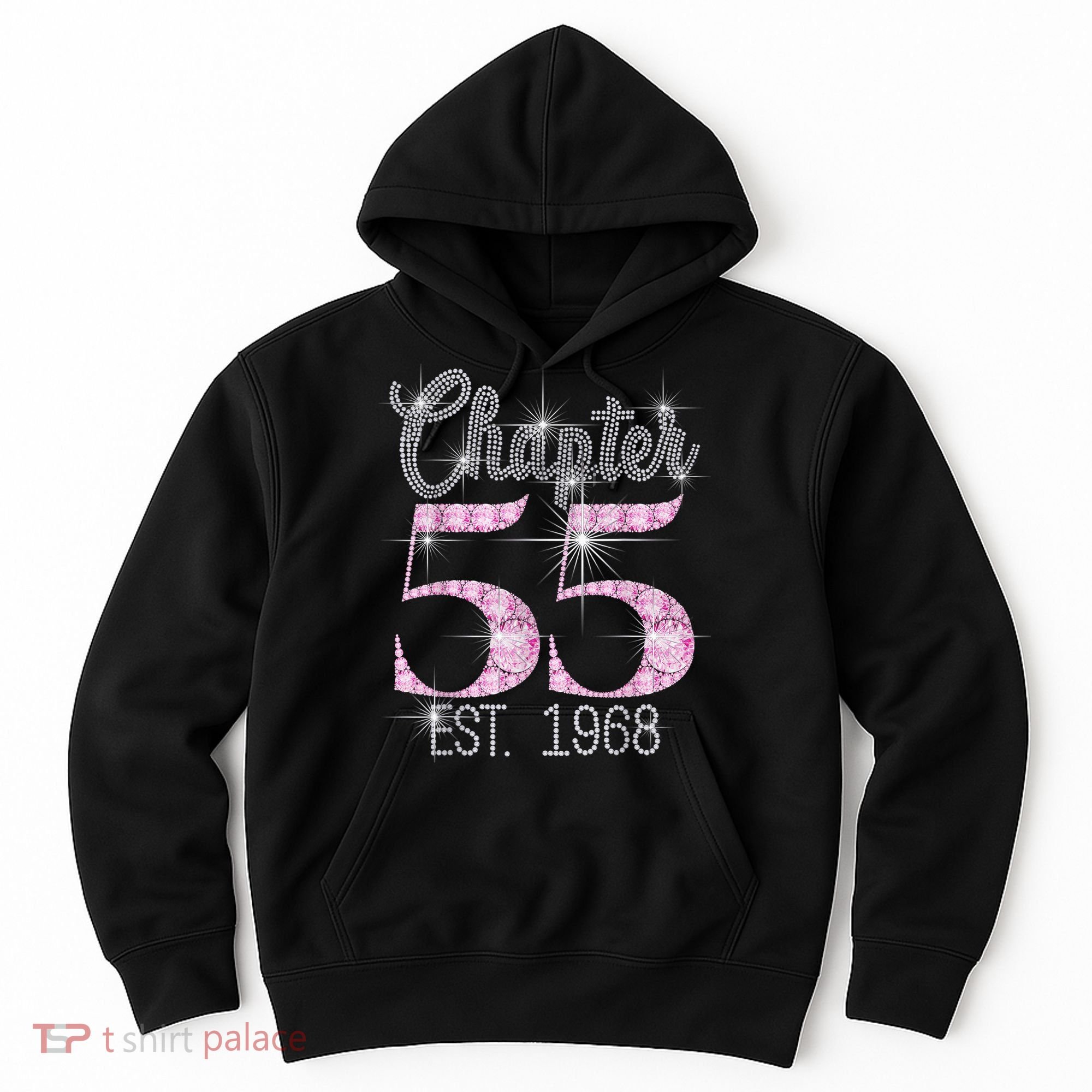Chapter 55 EST 1968 55th Birthday Tee Gift For Wo Hoodie