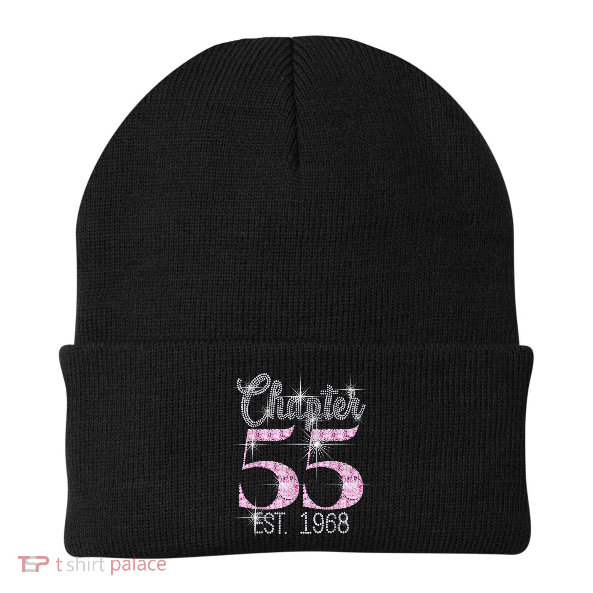 Chapter 55 EST 1968 55th Birthday Tee Gift For Wo Beanie
