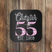 Chapter 55 EST 1968 55th Birthday Tee Gift For Wo Coaster thumb 0