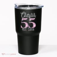 Chapter 55 EST 1968 55th Birthday Tee Gift For Wo Tumbler thumb 0