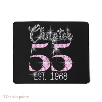 Chapter 55 EST 1968 55th Birthday Tee Gift For Wo Mousepad