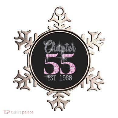 Chapter 55 EST 1968 55th Birthday Tee Gift For Wo Ornament