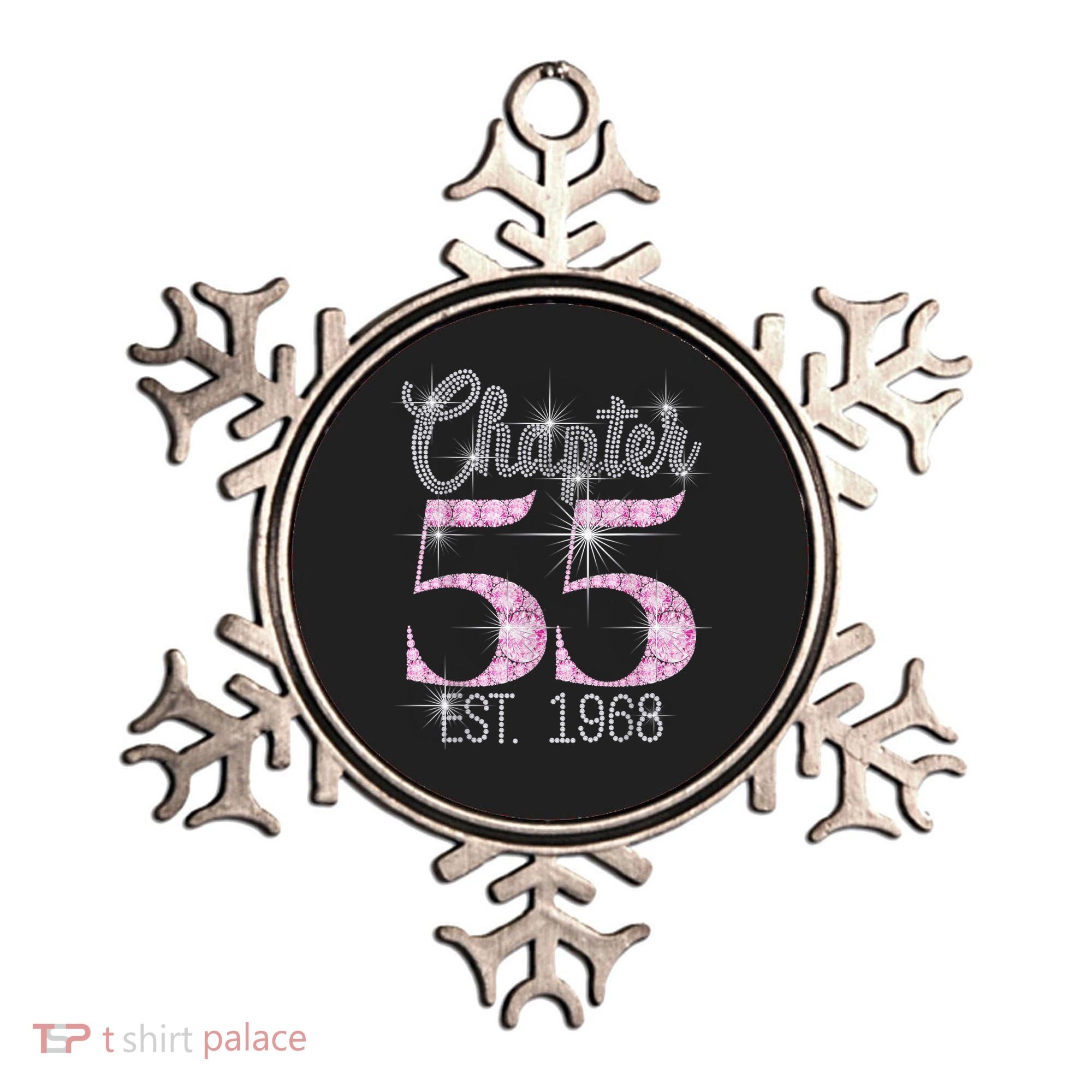 Chapter 55 EST 1968 55th Birthday Tee Gift For Wo Ornament