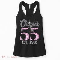 Chapter 55 EST 1968 55th Birthday Tee Gift For Wo Women's Tank Top thumb 0