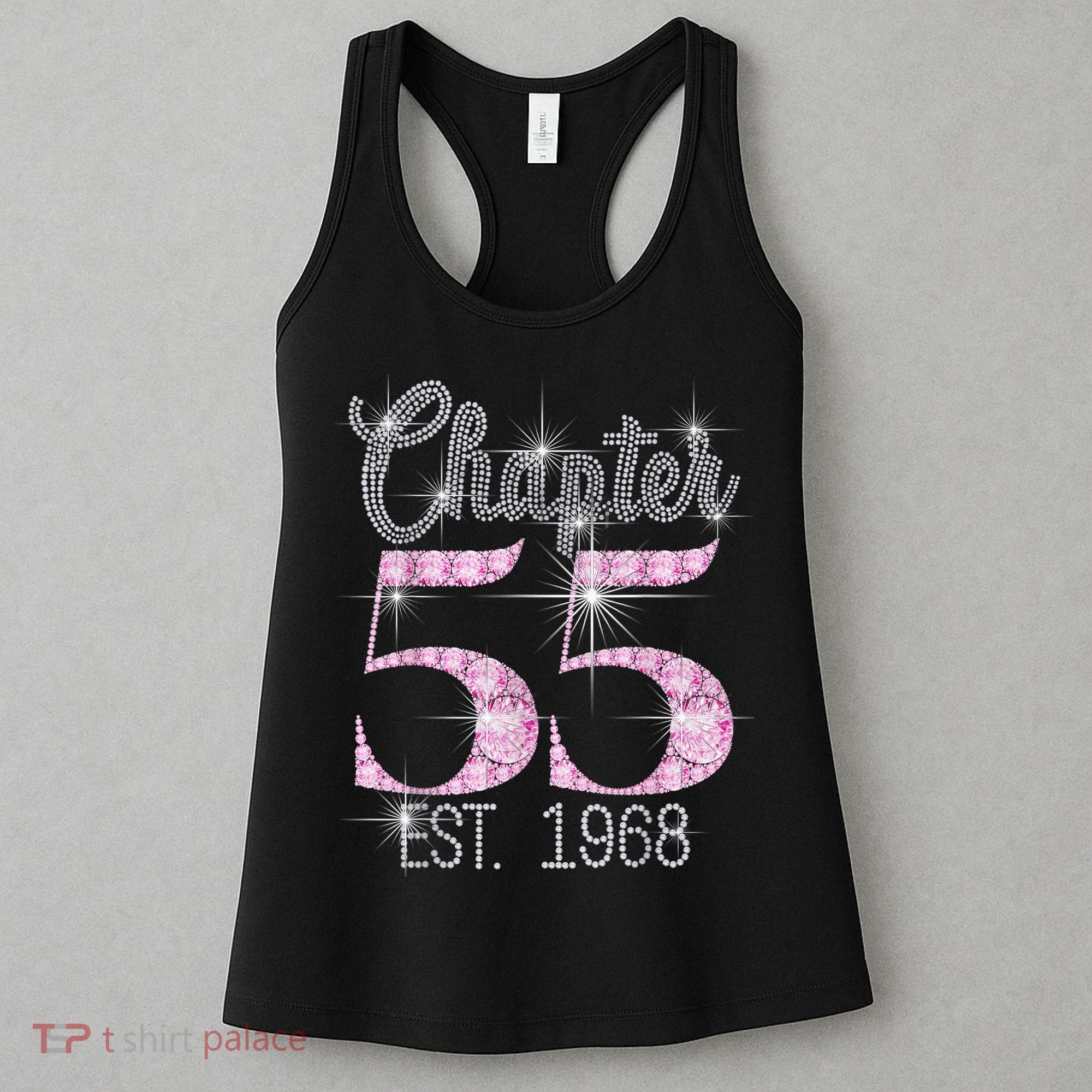 Chapter 55 EST 1968 55th Birthday Tee Gift For Wo Women's Tank Top