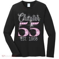 Chapter 55 EST 1968 55th Birthday Tee Gift For Wo Women's Long Sleeve Shirt thumb 0
