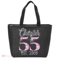 Chapter 55 EST 1968 55th Birthday Tee Gift For Wo Tote Bag thumb 0