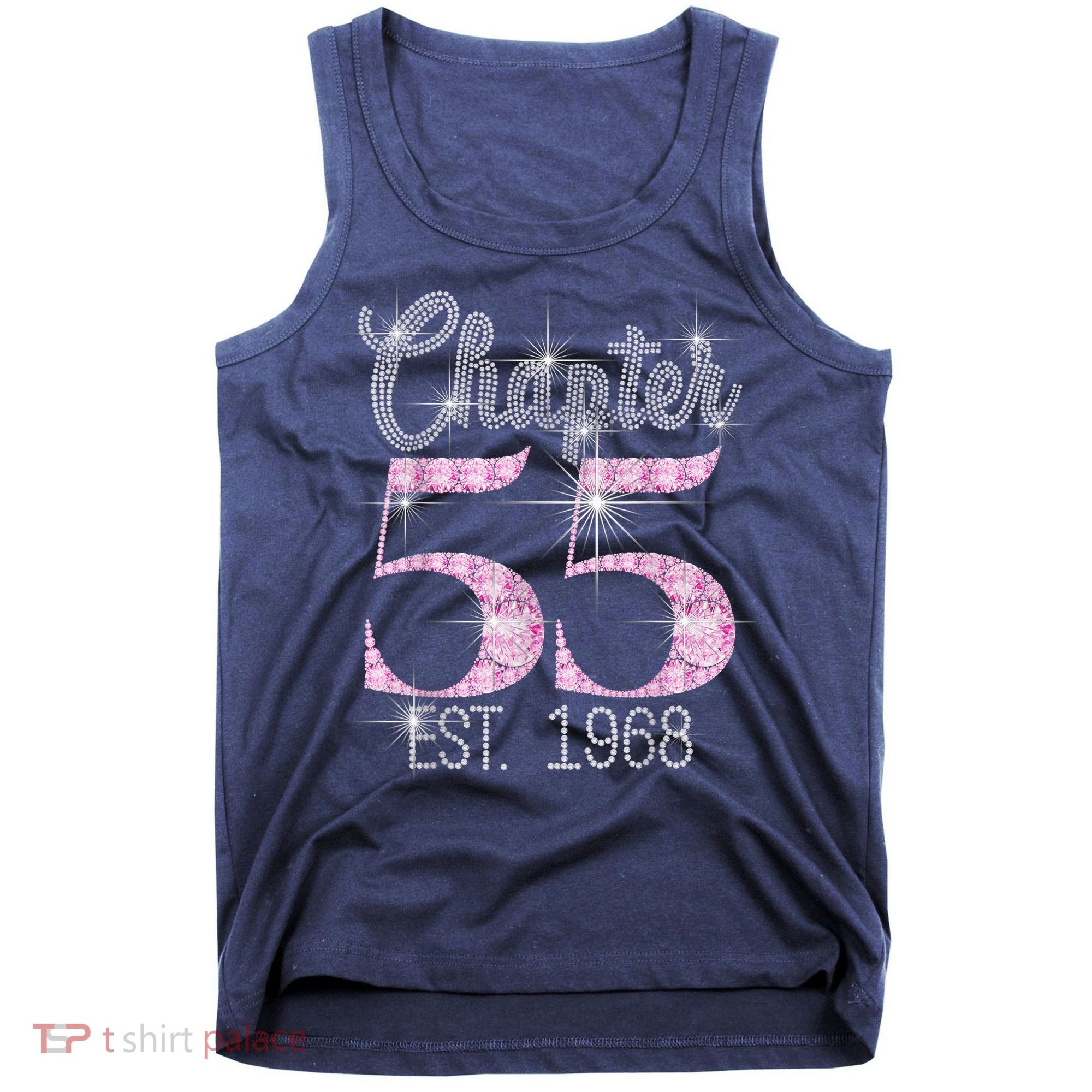 Chapter 55 EST 1968 55th Birthday Tee Gift For Wo Tank Top