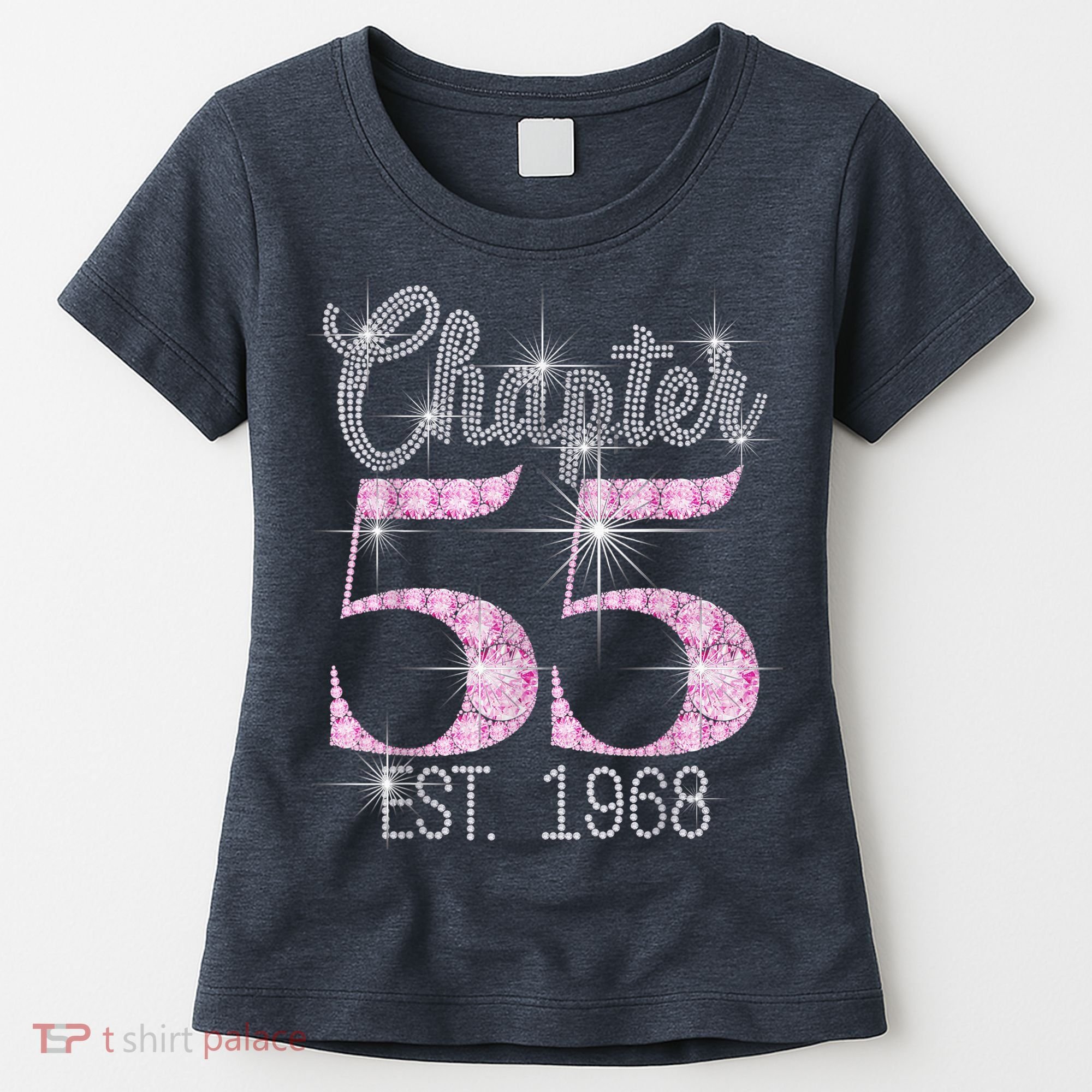 Chapter 55 EST 1968 55th Birthday Tee Gift For Wo Women's T-Shirt