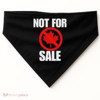Canada 51st State Not For Sale USA-Made Doggie Bandana thumb 0
