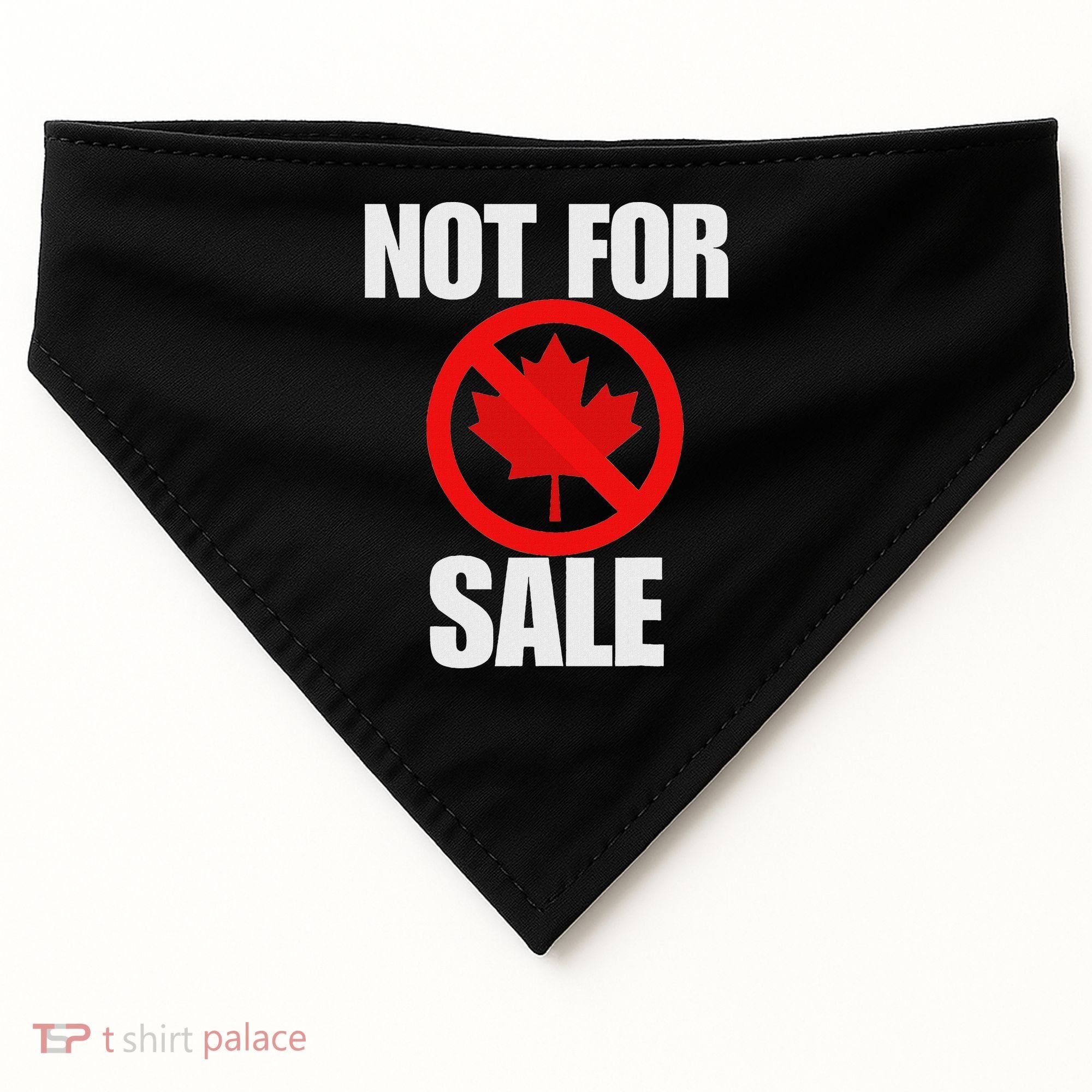 Canada 51st State Not For Sale USA-Made Doggie Bandana