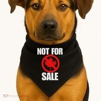 Canada 51st State Not For Sale USA-Made Doggie Bandana thumb 1