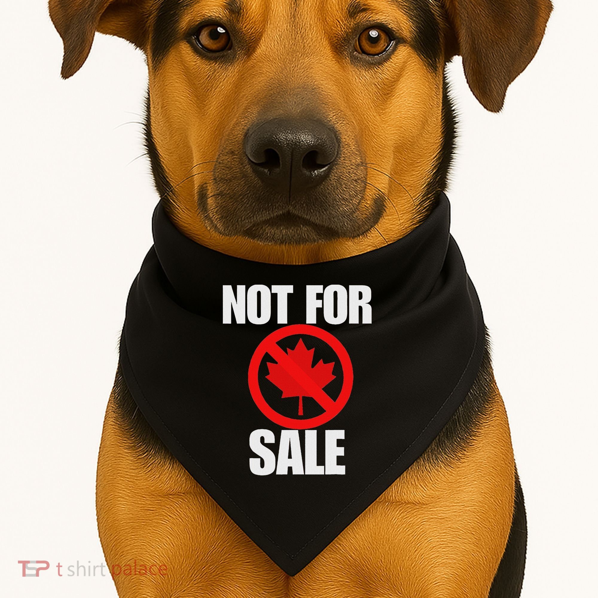 Canada 51st State Not For Sale USA-Made Doggie Bandana