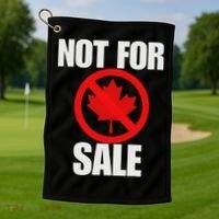 Canada 51st State Not For Sale Golf Towel thumb 1
