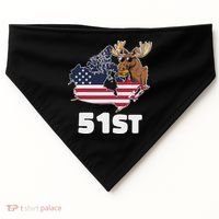 Canada 51st Us State Funny United States Buying Canada USA-Made Doggie Bandana thumb 0