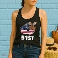 Canada 51st Us State Funny United States Buying Canada Women's Tank Top thumb 2