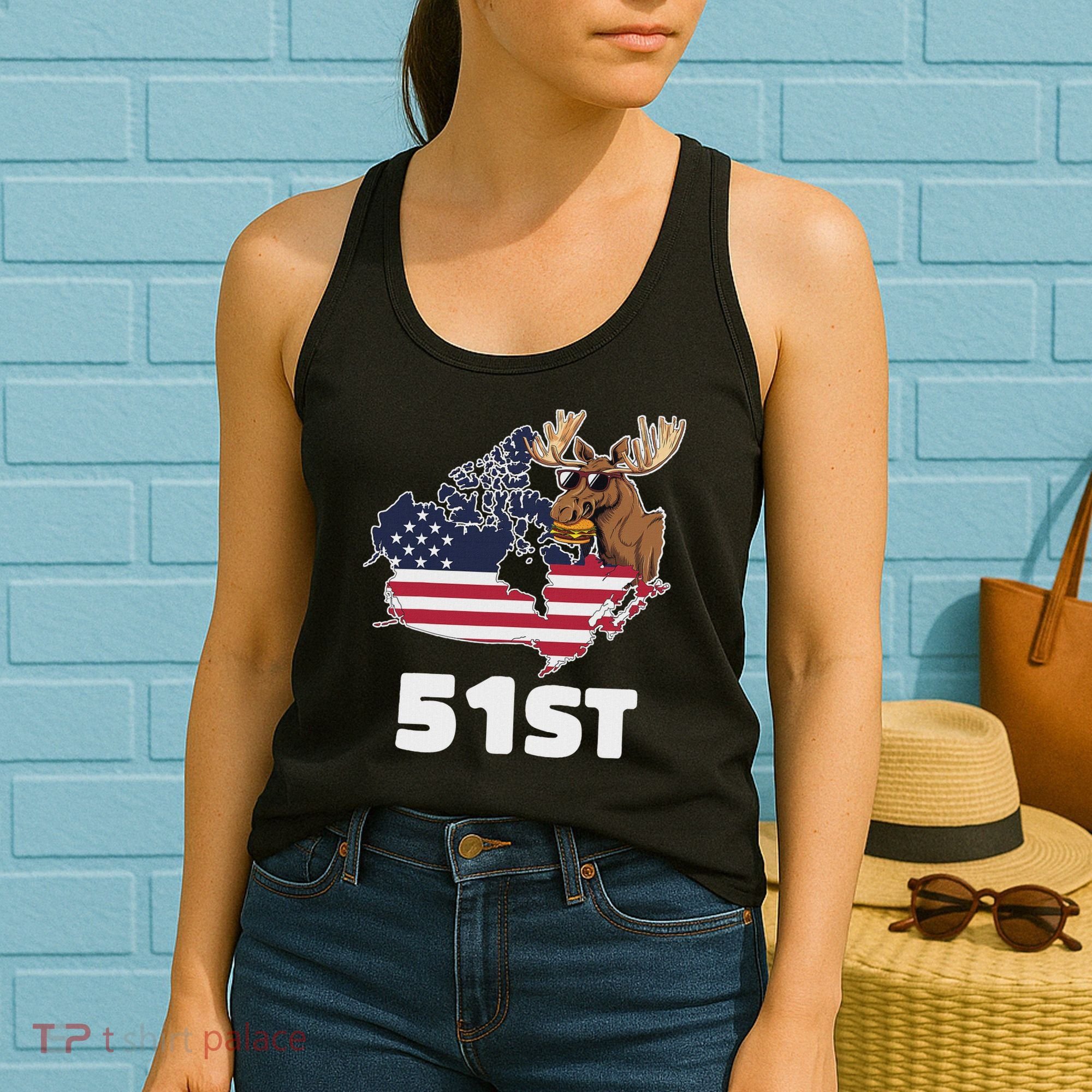 Canada 51st Us State Funny United States Buying Canada Women's Tank Top