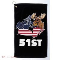 Canada 51st Us State Funny United States Buying Canada Golf Towel thumb 0