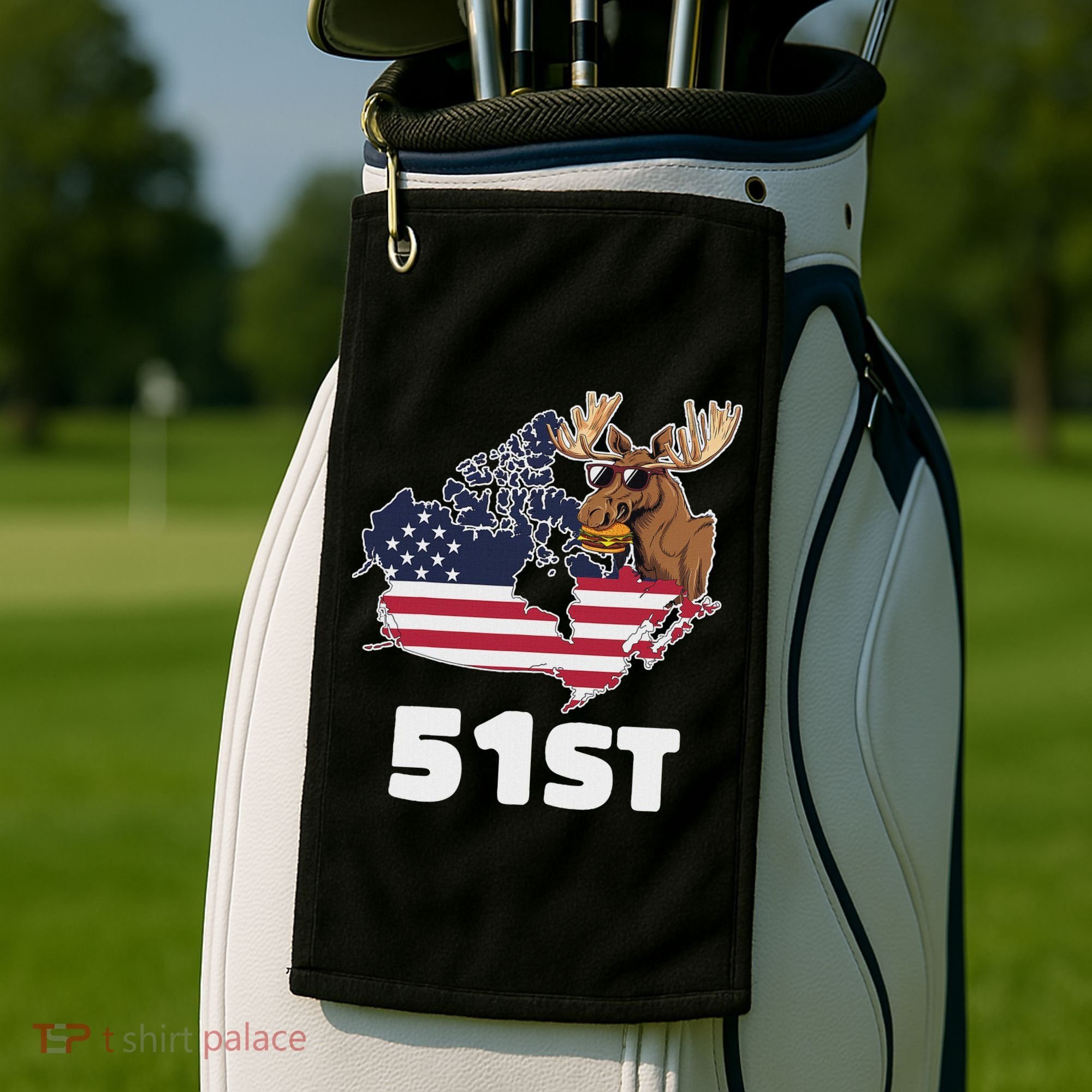 Canada 51st Us State Funny United States Buying Canada Golf Towel
