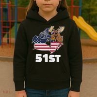 Canada 51st Us State Funny United States Buying Canada Kids Hoodie thumb 3