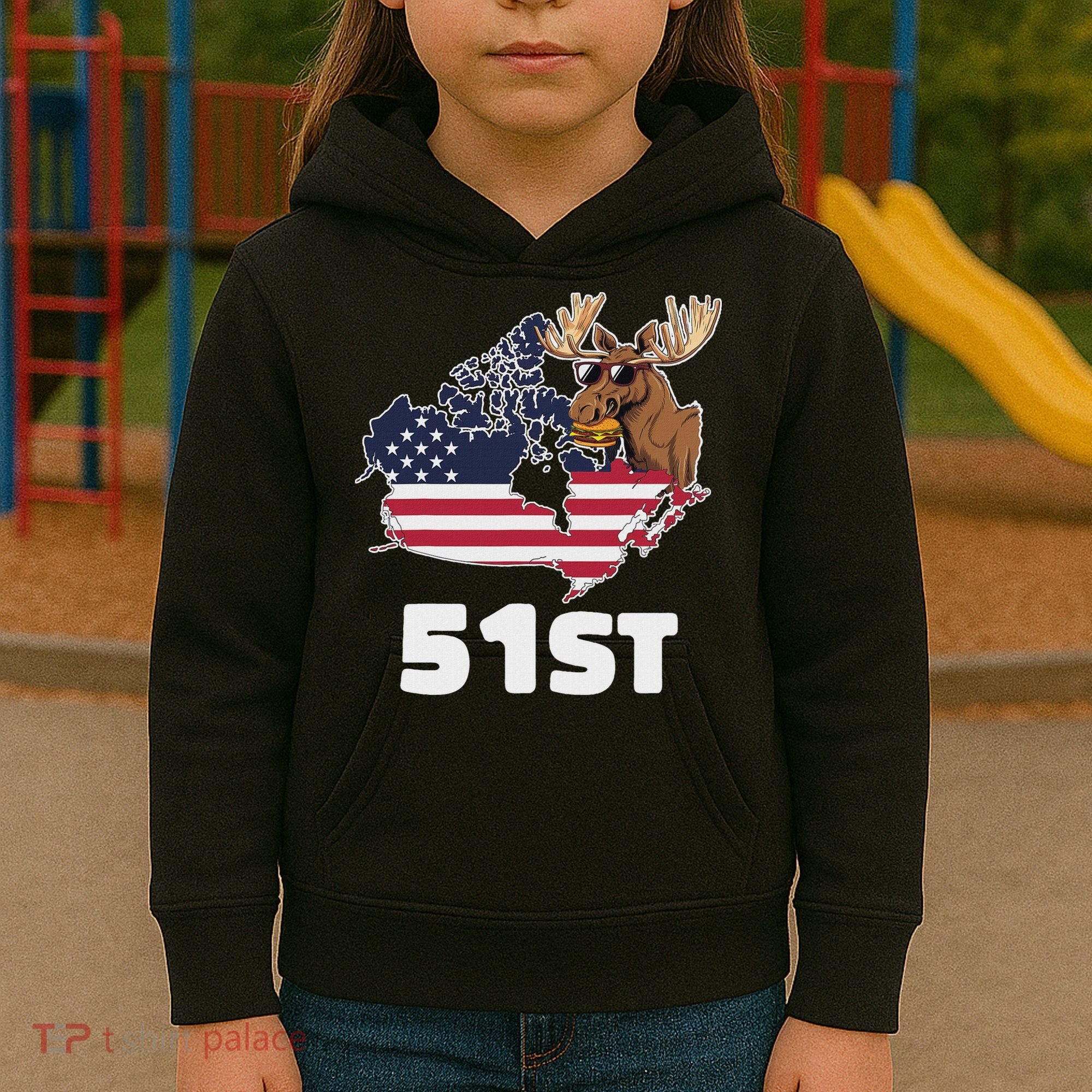 Canada 51st Us State Funny United States Buying Canada Kids Hoodie