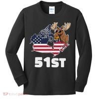 Canada 51st Us State Funny United States Buying Canada Kids Long Sleeve Shirt thumb 0