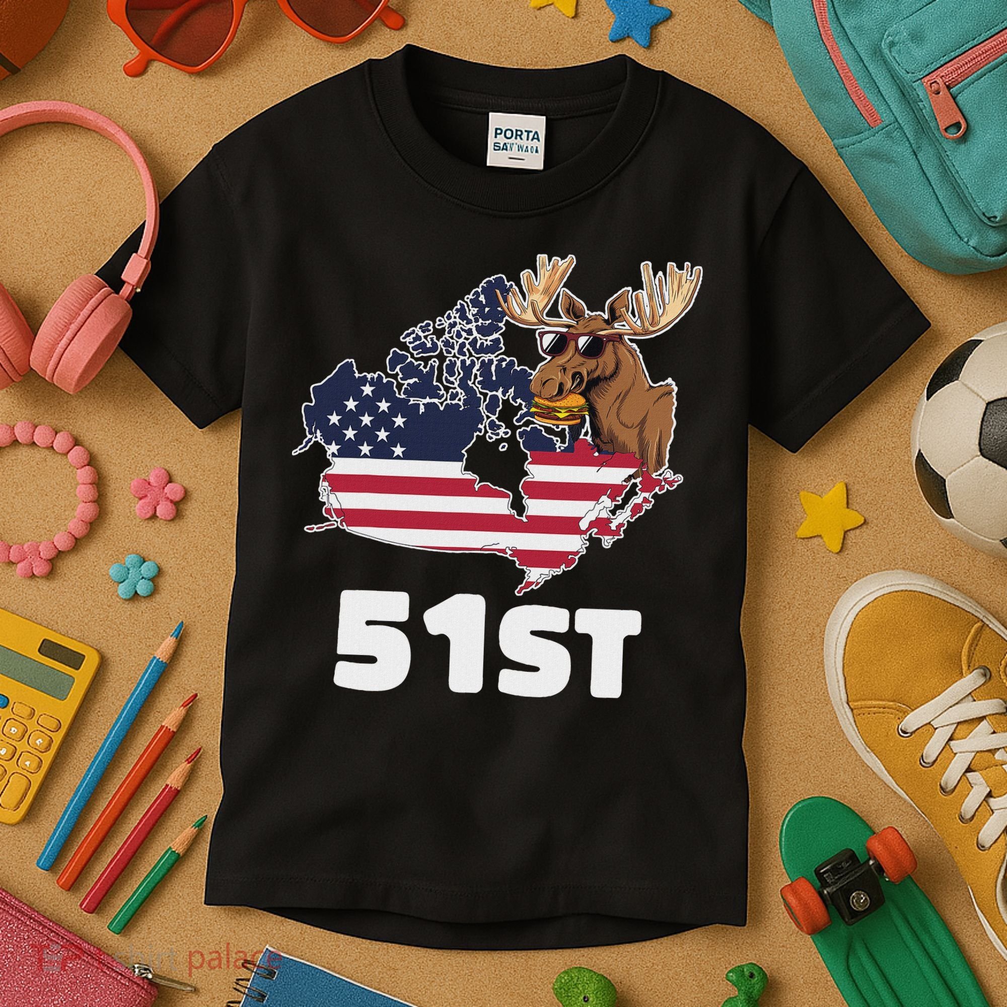 Canada 51st Us State Funny United States Buying Canada Kids T-Shirt