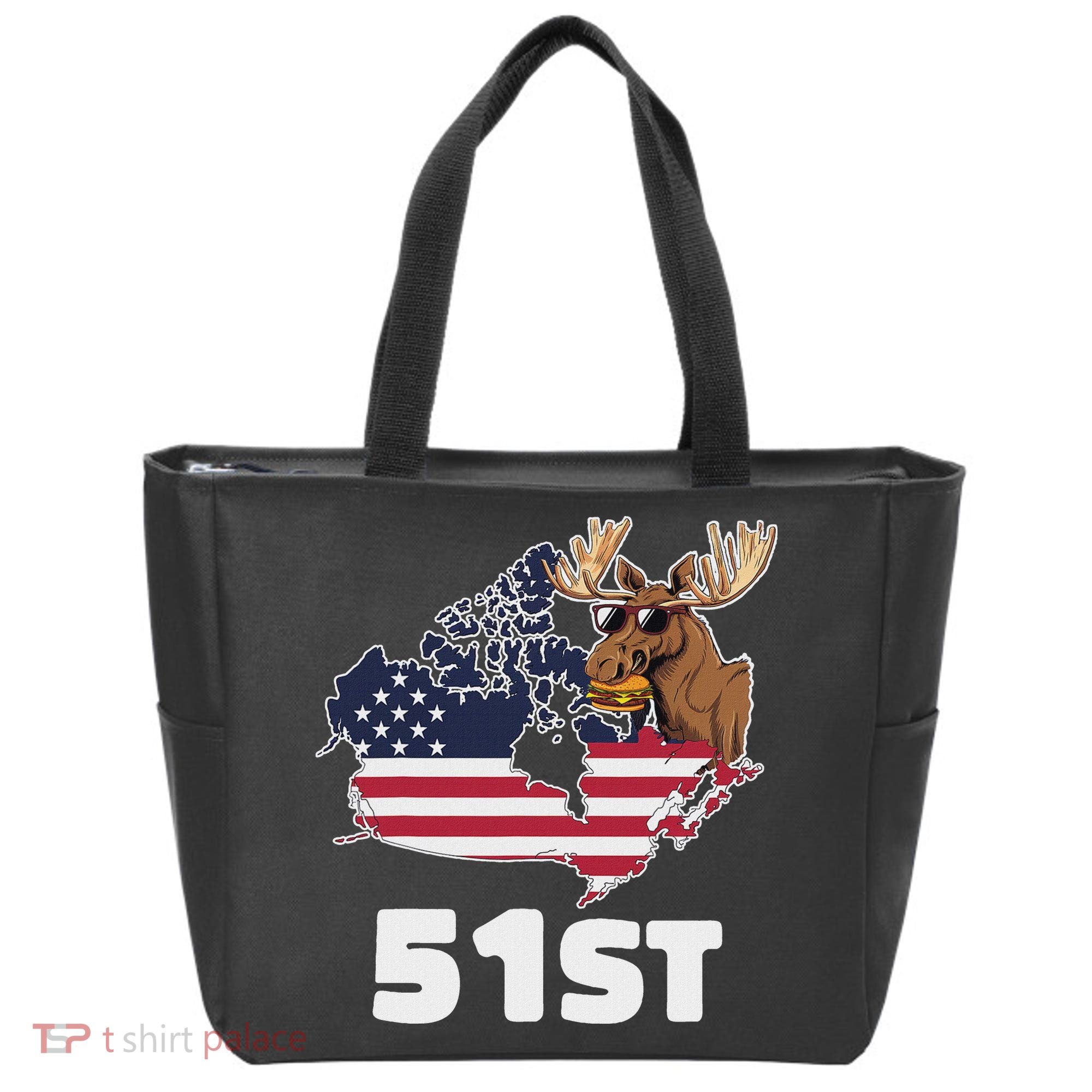 Canada 51st Us State Funny United States Buying Canada Tote Bag
