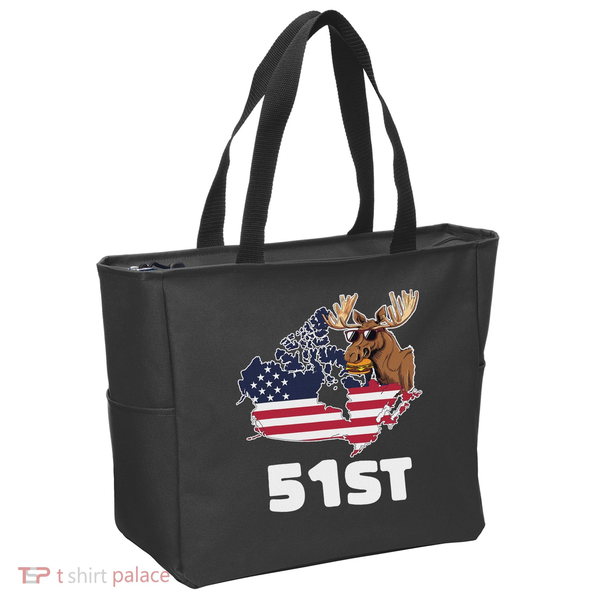 Canada 51st Us State Funny United States Buying Canada Tote Bag