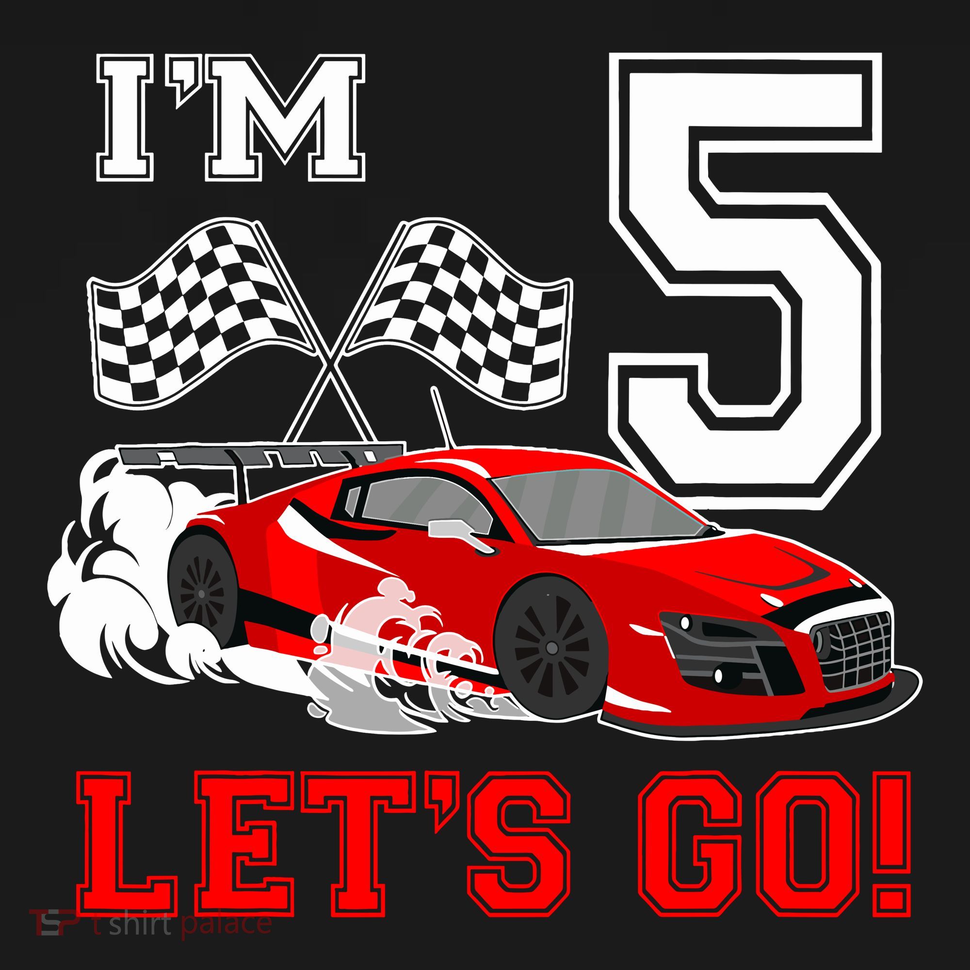 Cute 5 Year Old Race Car 5th Birthday Racecar Racing Boy Mousepad