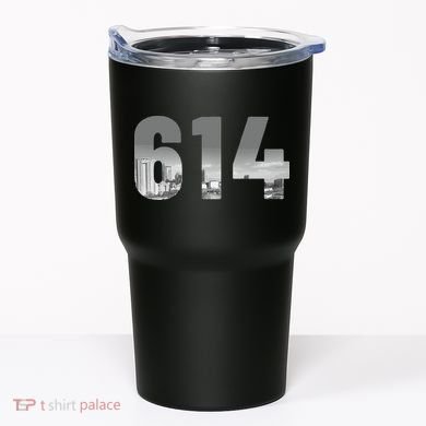 Columbus 614 Area Code Skyline Ohio Vintage Tumbler