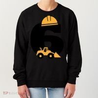  6th Birthday Construction Gift For Birthday Boy Women's Sweatshirt thumb 0