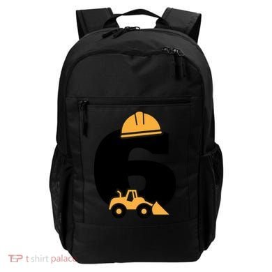  6th Birthday Construction Gift For Birthday Boy Backpack