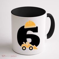  6th Birthday Construction Gift For Birthday Boy Coffee Mug thumb 1