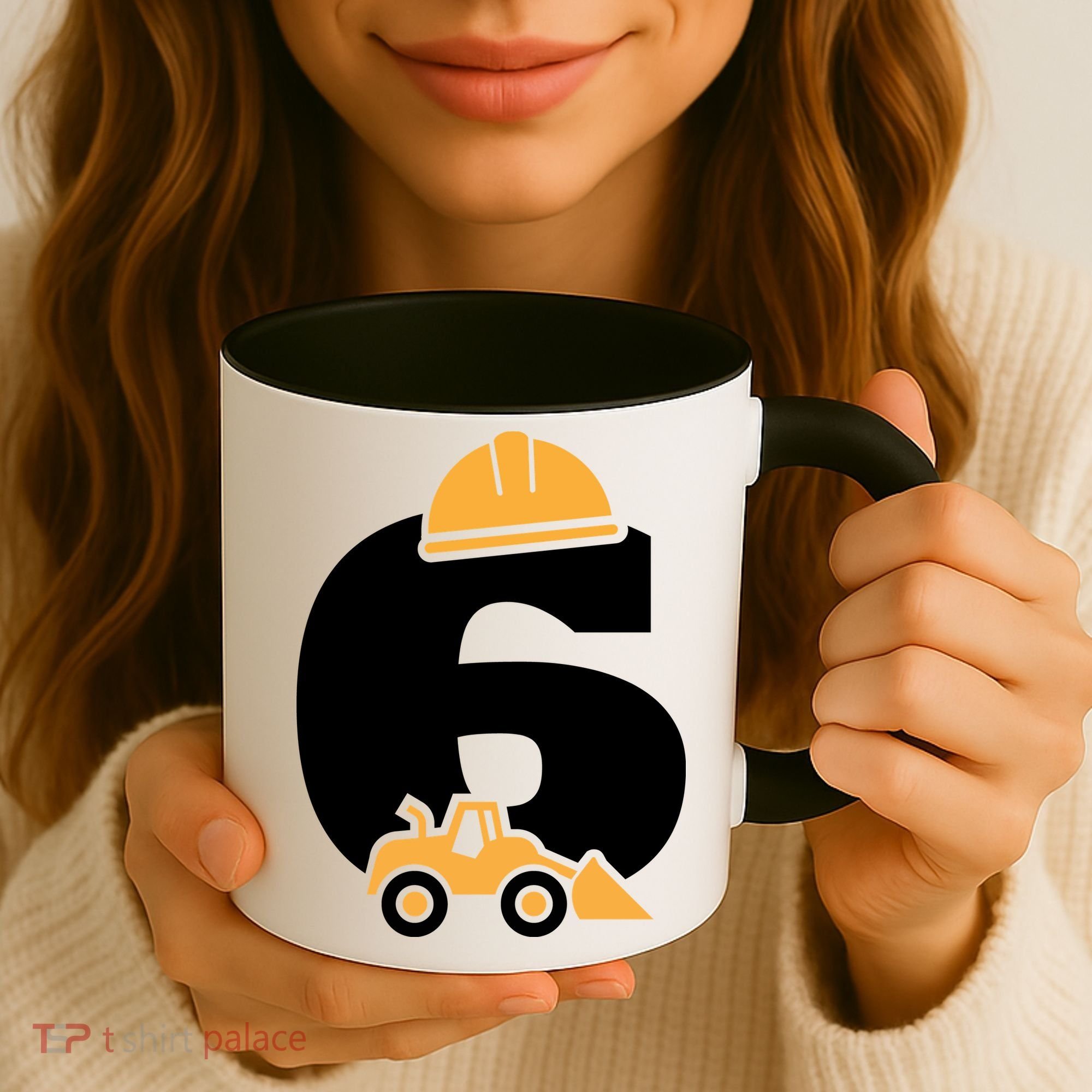  6th Birthday Construction Gift For Birthday Boy Coffee Mug