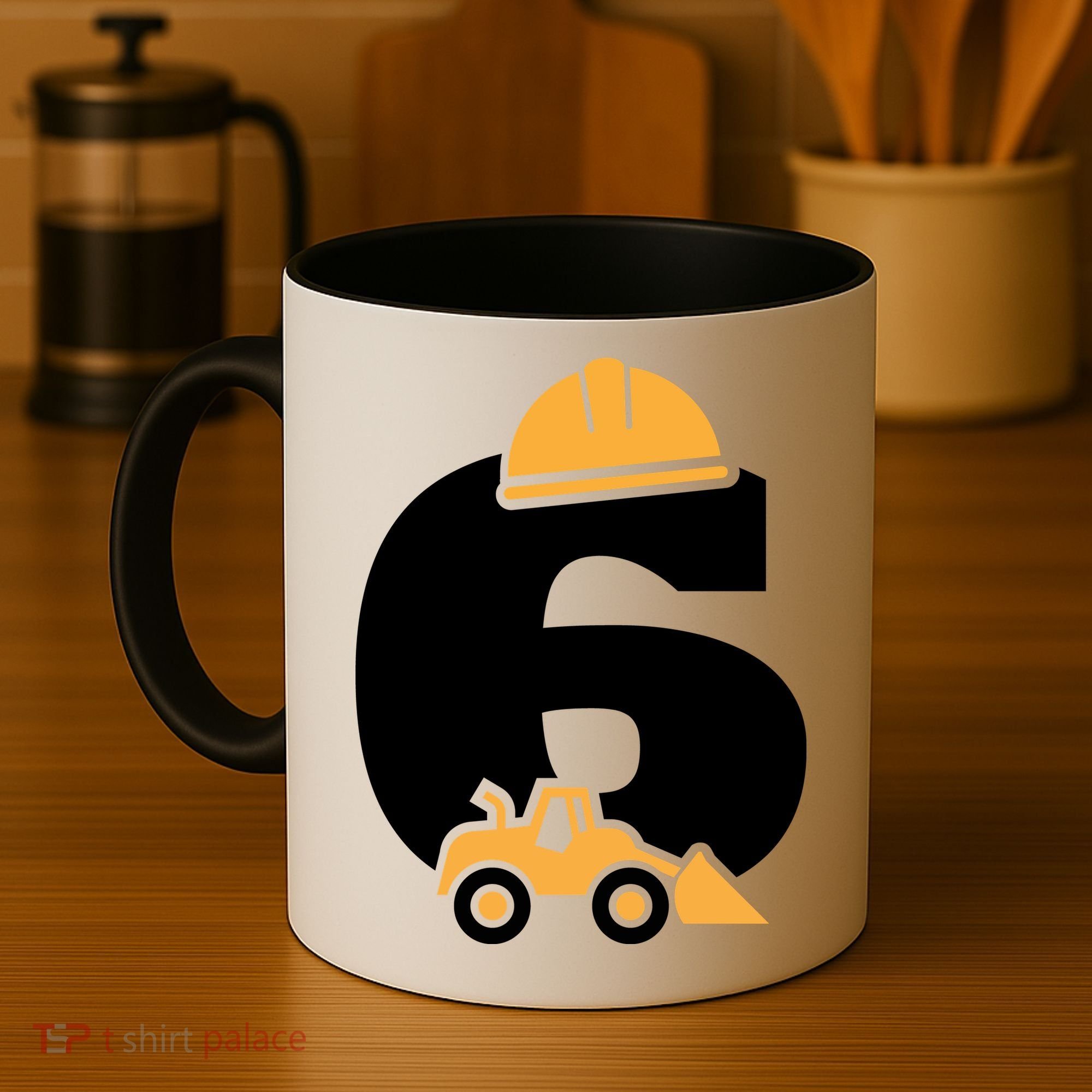  6th Birthday Construction Gift For Birthday Boy Coffee Mug