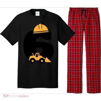  6th Birthday Construction Gift For Birthday Boy Pajama Set