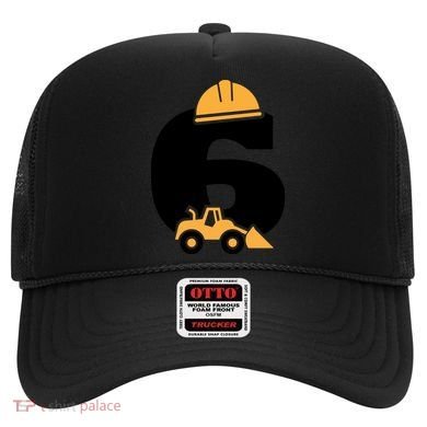  6th Birthday Construction Gift For Birthday Boy Hat