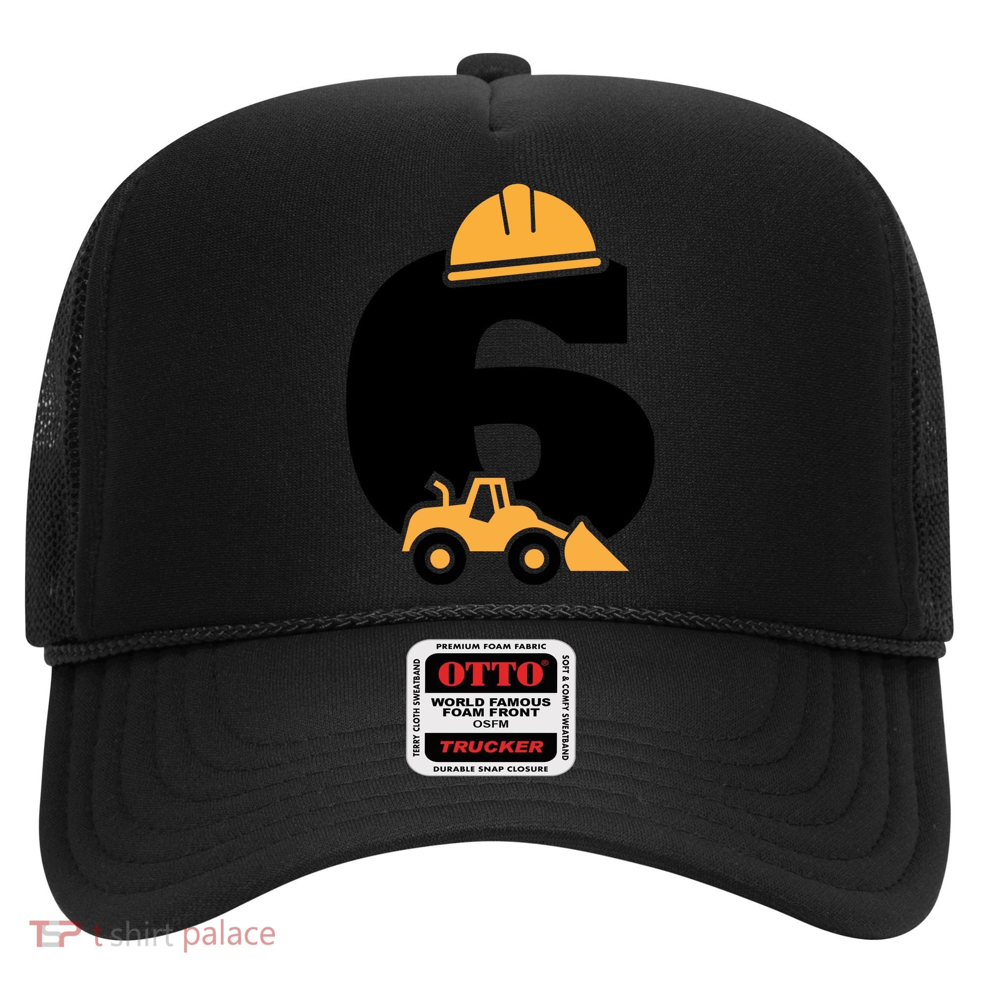  6th Birthday Construction Gift For Birthday Boy Hat